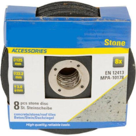 Trade Shop - STEIN FLEX SCHEIBE SATZ VON 8 STÜCK SCHLEIFSCHEIBEN DIAM. 125 MM - (1/2)