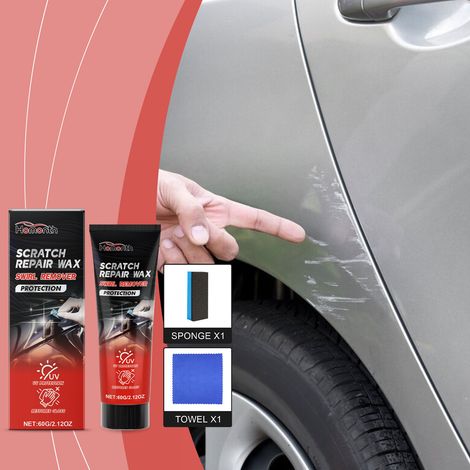 Car scratch repair wax, car paint scratch polishing, paint repair, restoration, and shine wax -- 60g + sponge + towel -- BIEMMEDUE (1/5)