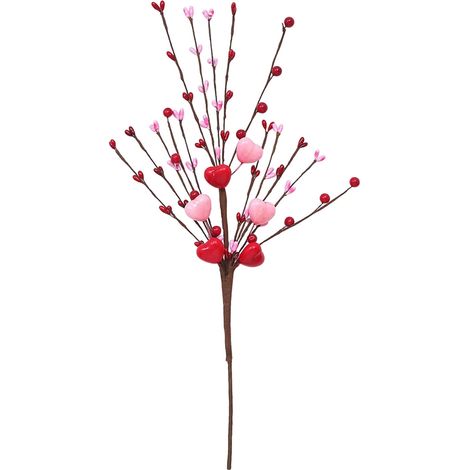 Brindille Décorative En Forme De Cœur - 45 cm - Pour Vase Et Décoration De Fête - Lot De 1 (1/5)