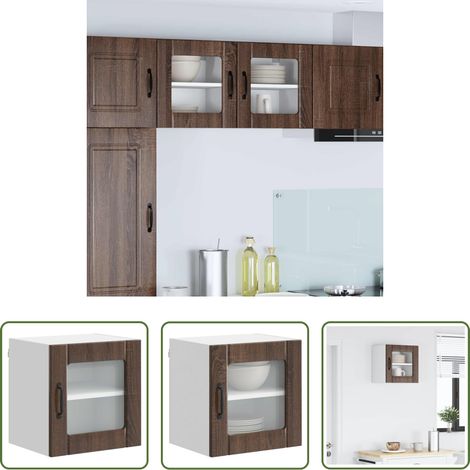 vidaXL Rangement cuisine -  Armoire de cuisine Chêne brun 40 x 31 x 40 cm Bois d'ingénierie (1/5)
