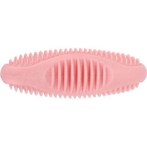 Jouet à mâcher en forme de concombre de mer pour chien, anti-ennui, rebondissant, pour le nettoyage des dents et les molaires des petits chiens (rose) (1/5)