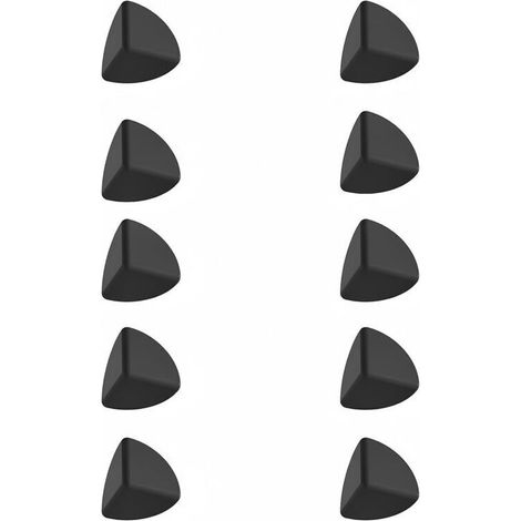 Lot de 10 Coins De Protection D Angles, Coin Anti-Collision en Silicone Protecteur,Poignée De Tiroir Coin De Protection, Protege Angle Table Bebe, Noir, M (3 5CM)