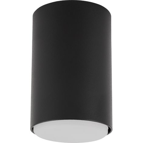 Spot plafond moderne rond noir GX53 12W TUBO Sigma (1/2)