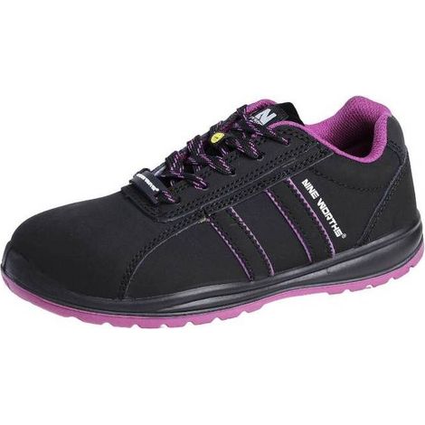 Chaussures de Sécurité Basses Femme Alizée - Taille 40 - Noir - Résistant et Confortable - D-Work