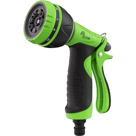 Buse de jardin 8 en 1 - Pistolet à eau multi-jet avec poignée ergonomique - Pistolet pulvérisateur haute pression pour jardin, pelouse et nettoyage de voiture (1/5)