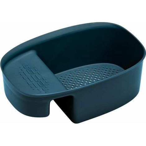 1 passoire d'évier, panier à légumes et fruits, passoire à déchets de cuisine, passoire à champignons, étagère de rangement suspendue pour la cuisine (bleu marine)-AquaForge (1/5)