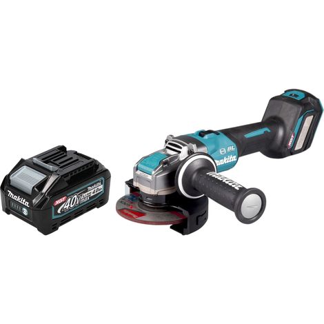 Makita GA 041 GM1 Akku Winkelschleifer 40 V max. 125 mm X-LOCK Brushless + 1x Akku 4,0 Ah - ohne Ladegerät (1/5)