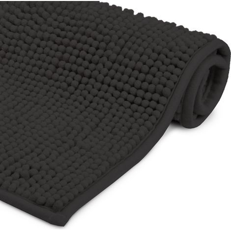 Beautissu Tapis de Bain BeauMare WR - Antidérapant Absorbant 80x50cm	Noir