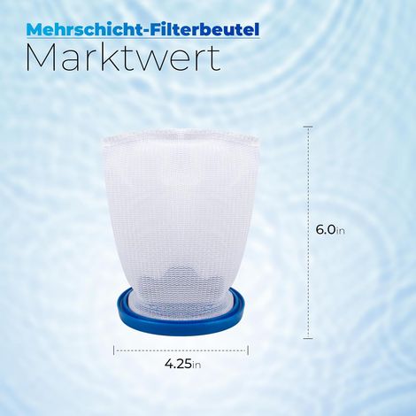 ANTOBLE PBF22SS P30X022XF PBW022XF Sac filtrant multicouche compatible avec Pool Blaster Max Li 30000ML, Catfish Ultra 21001DL, iVac 250, iVAC C2, Volt FX-4 et Jacuzzi JPV200 Aspirateur à main (1/4)