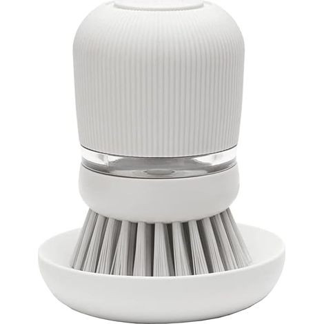 Brabantia Spazzola Piatti con Distributore Sapone Grigio Chiaro (1/5)