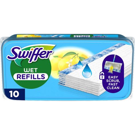 Serpillères humides SWIFFER parfum citron x 10 pièces