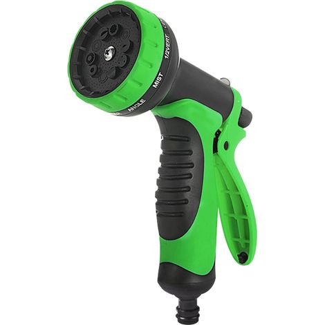Ugello per pistola a spruzzo per tubo da giardino - pistola a spruzzo per tubo dell'acqua - 10 modelli di spruzzo regolabili - pistola ad alta pressione - attrezzi da giardino - irrigazione delle pian (1/4)