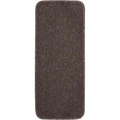 vidaXL Alfombrillas de escalera 15 uds marrón rectangular 60x25 cm (1/2)