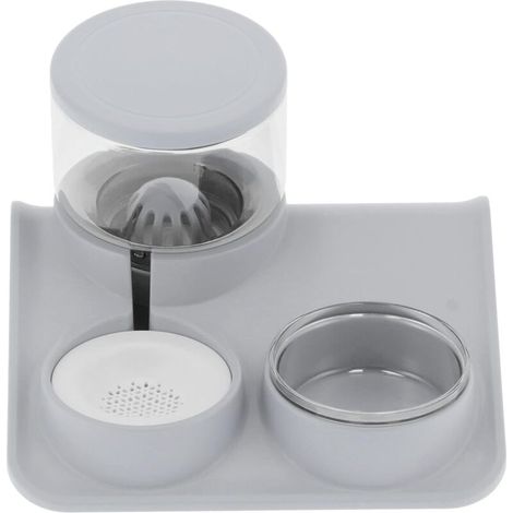 royaluxe -Ensemble distribut de nourriture et d'eau pour animaux de compagnie de 1,8 L, ensemble de bols distribut d'eau de 1,8 L, mangeoire automatique pour chat et distribut d'eau en ensemble pour c (1/5)