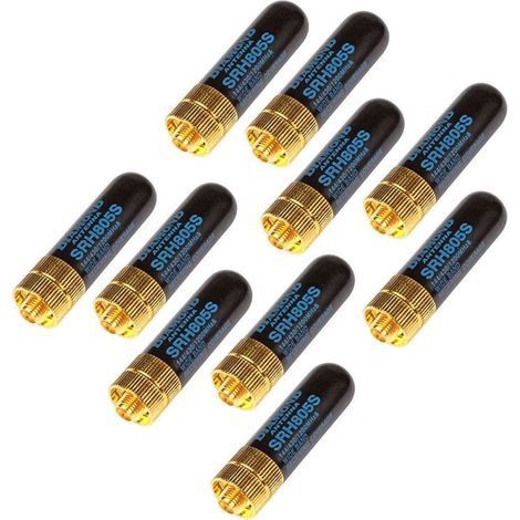 10 PièCes Antenne Double Bande à Gain éLevé UHF + VHF SRH805S SMA Antenne Femelle pour UV-5R 888S UV-82 Talkie-Walkie Radio (1/2)