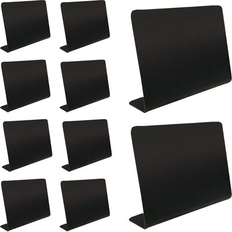 Mini Ardoise - 10 Pièces 10,2 x 7,6 cm - Pour Étiquettes Alimentaires - Mariages - Réceptions - Buffets - Boulangeries - Lot de Panneaux (1/5)