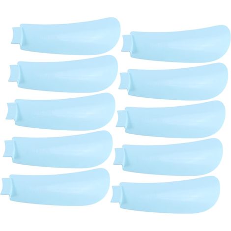 10 Pièces Pales De Ventilateur Universelles Plastiques Bleu Ciel Compatible Ventilateur De Plafond Fonction Silencieuse Pratique Pour Remplacement