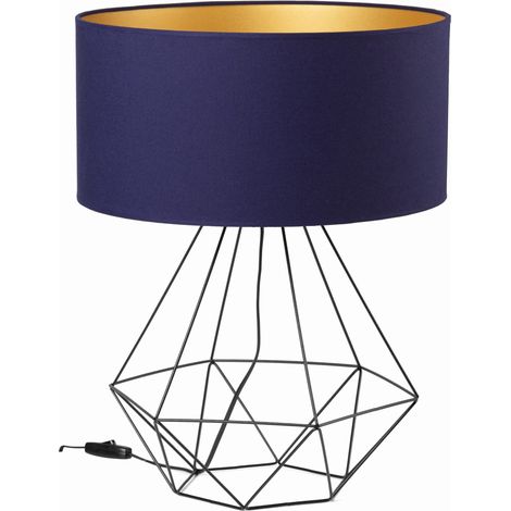 Lampe Tornado ADB bleu marine et or (1/5)