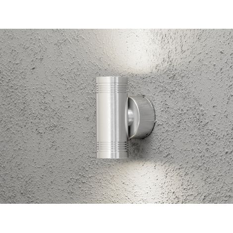 Wandleuchte MONZA, Up/Down-light, massives Alu, H: 15 cm, IP54 (1/5)