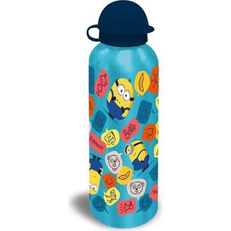 Gourde Les Minions Bleue Bouchon Bleu Foncé - 500 ml (1/2)