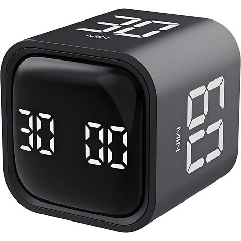 inuteur de Productivité avec Comptes à Rebours 5/10/30/60 Min, Alerte Sonore et Vibration Réglable, Chronomètre Intelligent pour Bureau, Études, Tâches, (1/5)