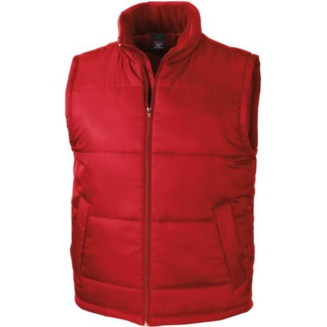 Gilet sans manches de travail Result Rouge L
