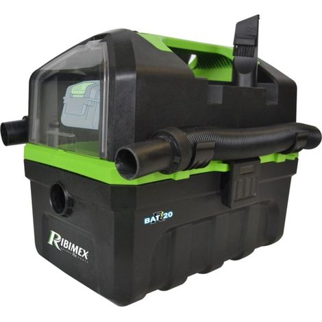 Aspirapolvere per solidi e liquidi da 10 litri "r-bat20" 20V senza batteria né caricabatteria - PRBAT20/ASPSB-1 - Ribimex