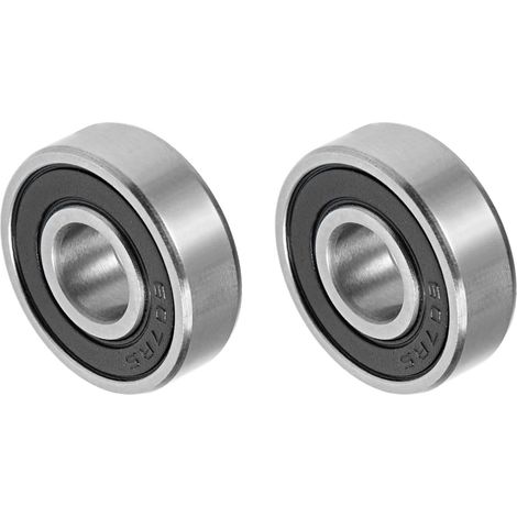 607-2RS 7x19x6mm Billes Roulements x 2PCS Chrome Acier pour Machines et Outils, Roulement à Bille à Gorge Profonde [Double Scellé] (1/5)