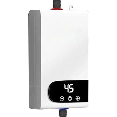 Jeffergarden 220V 4500W Durchlauferhitzer, elektrischer Sofort-Warmwasserbereiter für Bad und WC, EU-Stecker