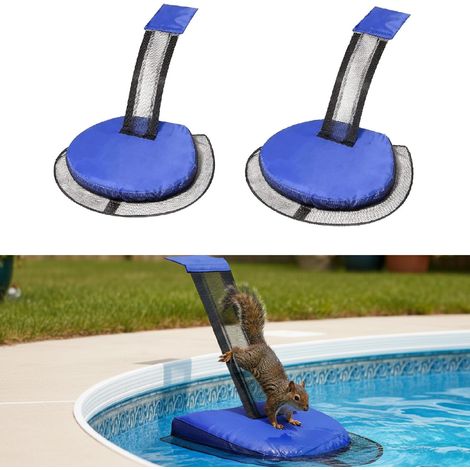 Lot de 2 rampes de sauvetage pour piscines et spas, sauvetage pour grenouilles et animaux pour la piscine, appareil d'éjection d'animaux pour petits animaux qui entrent dans la piscine, rampe (1/5)