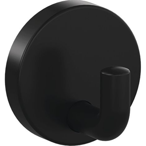 Gancho simple 477.90B010 simple A.45mm PA 90 negro profundo ma D.50mm HEWI