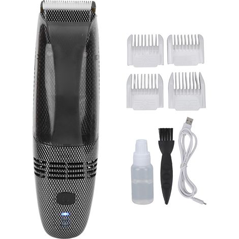 Tondeuse à Cheveux Professionnelle avec Aspiration Automatique, Recharge USB, 4 Sabots de Guidage - Pour Homme et Usage Domestique (1/5)