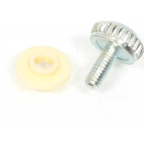 tornillo + arandela de plástico beige para tapas laterales de (1/4)