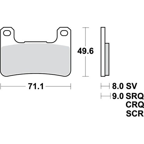 Pastillas de freno TRW MCB752SV