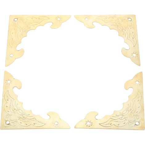 Protections d'angle métalliques, vintage, lot de 12, en métal (1/5)
