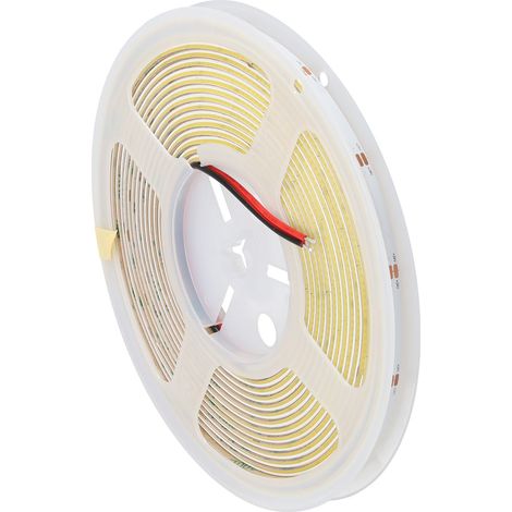Tira Flexible LED Iluminación Lateral 10W/M 24VDC COB 480Leds/M 1200Lm/M IP20 6000ºK 5 Metros