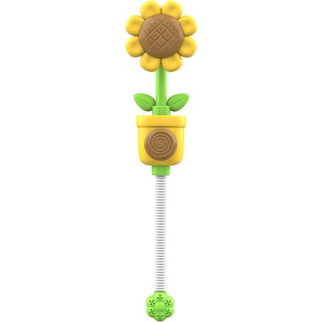 Arroseur interactif en forme de fleur pour baby shower Disponible en plusieurs couleurs, cadeau d'anniversaire idéal pour les enfants de 18 mois et plus (jaune) (1/4)