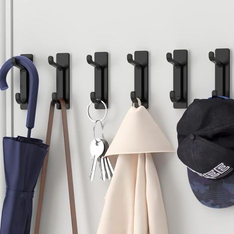 Selbstklebende Wandhaken, Handtuchhalter für Bad und Küche, Papierhandtuchhaken, Bodenkleber, Wandmontage, kein Bohren erforderlich, wasserdicht (1/5)