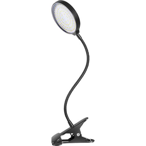Lampe LED pour Culture Plante Interieur 15W LED Rouges et Bleues Auto Allumage Extinction Minuteur 4/8/12H 3 Modes Lumiere 5 Niveaux Luminosite IP66 Etanche Plante avec Pince pour Germination