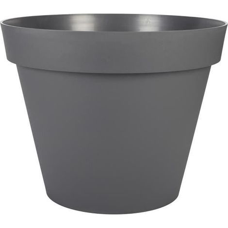 Vaso EDA Tuscan Grigio Grigio scuro Rotonda Rotondo Ø 60 x 47 cm