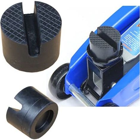 Cric de levage, Bloc en caoutchouc pour cric de levage, tampon de caoutchouc Hydraulique Solide Résistant Protéger (50mm x 37 mm) Sunflower
