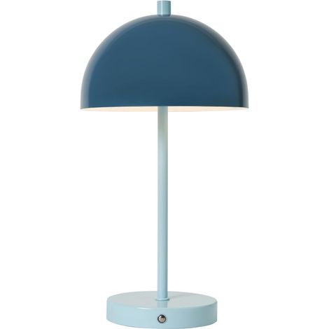 Litecraft Morchella Blue Mushroom Touch Sensitive Rechargeable LED Table Lamp (1/5)