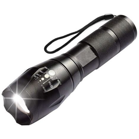 Lot de lampes de poche LED haute puissance avec piles rechargeables 18650, lampe de poche tactique avec chargeur USB