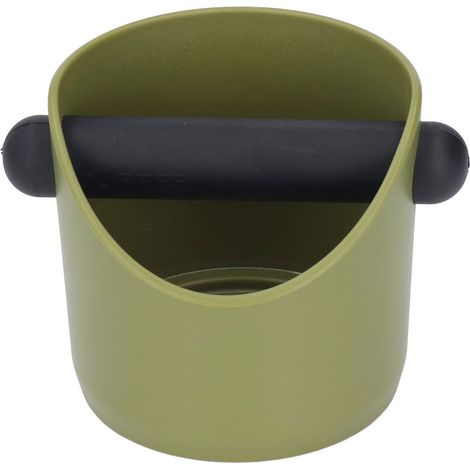Boîte à marc de café en plastique avec barre, bac de vidange pour café, idéal pour bar et cuisine, couleur verte (1/5)