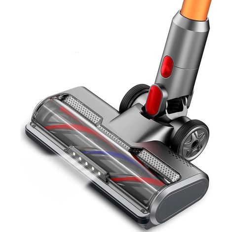 Brosse motorisée électrique Turbo compatible pour Dyson V7 V8 V10 V11 V15 Libération rapide avec rouleau poils pour tapis de sol parquet carrelage avec lumière LED (1/5)