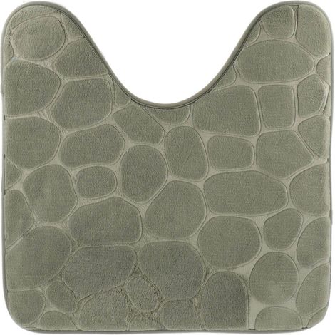 Tappetino contour in microfibra a memoria di forma con ciottoli 45x50 cm - kaki - Tendance (1/3)