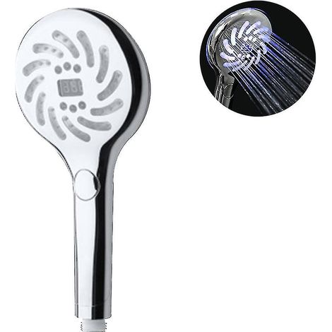 Pommeau de douche à main LED à température contrôlée avec 3 couleurs - TE (1/5)
