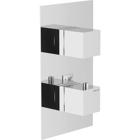 Externer 1-Wege-Unterputz-Thermostat für die Dusche. Serie Nobili SEVEN WE00101/QCR  Verchromt - Messing