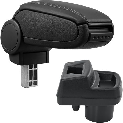 Reposabrazos central para Opel Corsa F a partir 2019 polipiel - Negro [pro.tec]