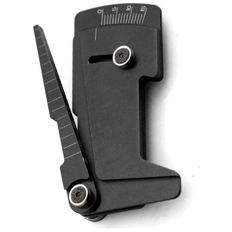 Règle en aluminium pour voiture RC - Jauge de hauteur réglable -  Noir (1/4)